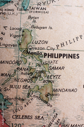 Old map of the Philipines