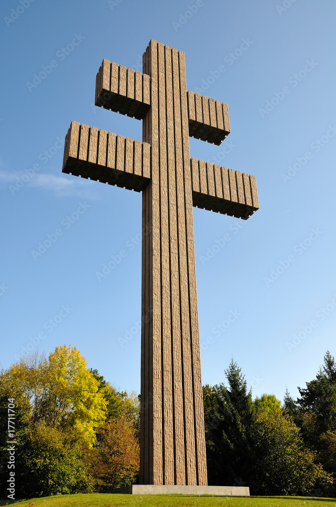 La croix de Lorraire à Colombey les deux églises