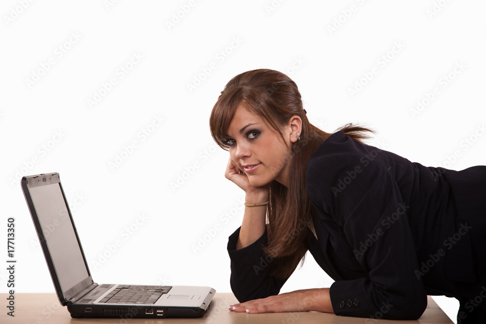 Attractive twenties brunette caucasian business woman Attractive twenties brunette caucasian business woman