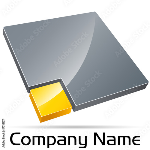 Logo - Goldfliese von großem Stück