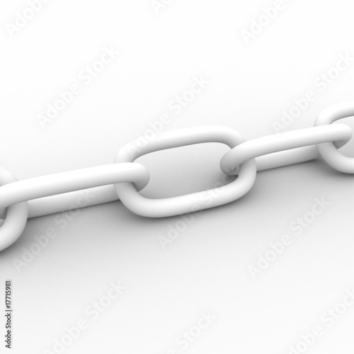 chain link white isolated