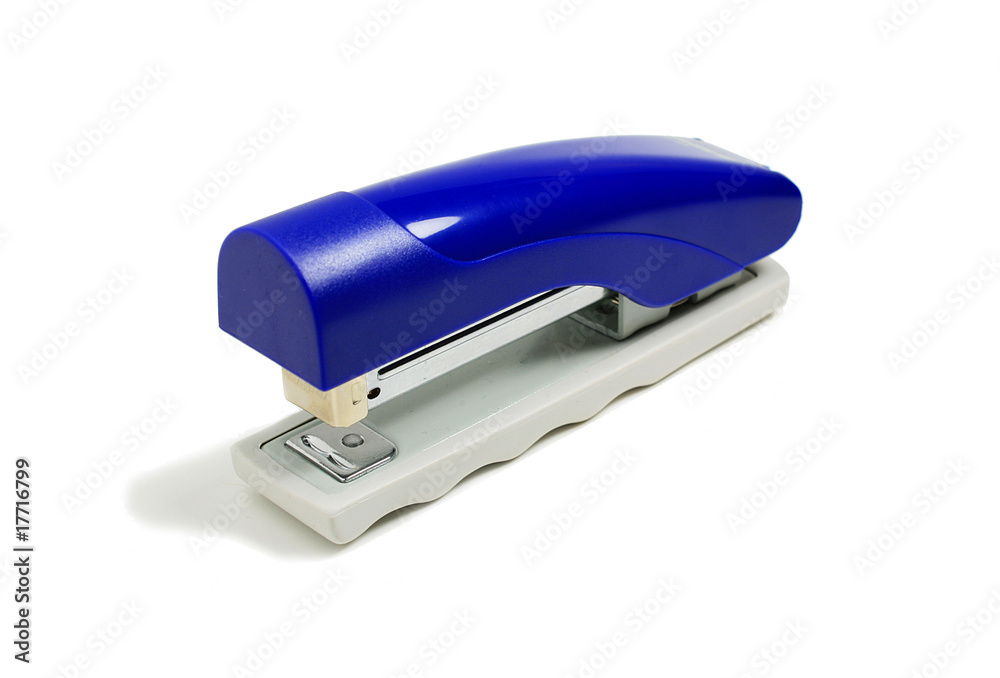 Shiny blue stapler Shiny blue stapler
