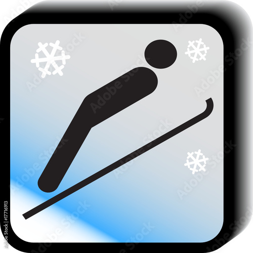 Winter sports icon vector