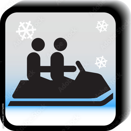 Winter sports icon vector