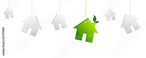 Green house background, green housing