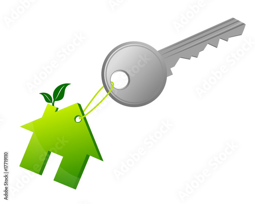 Green house key, ecology housing