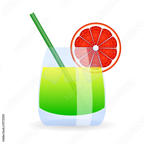 longdrink grün-gelb mit grapefruit