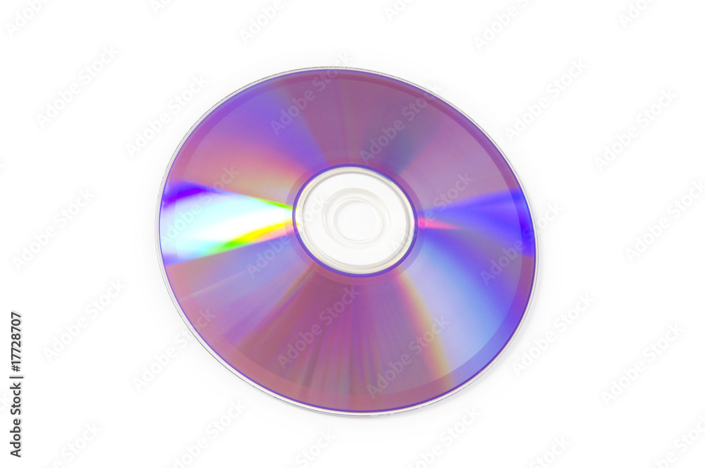 Laser disk isolated on the white background Laser disk isolated on the white background