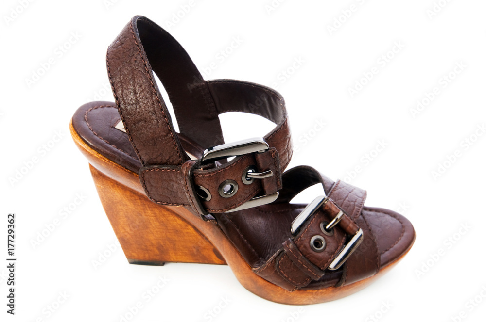 Woman shoes isolated on the white background Woman shoes isolated on the white background