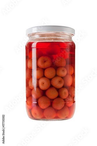 Jar of Pickled Cherries