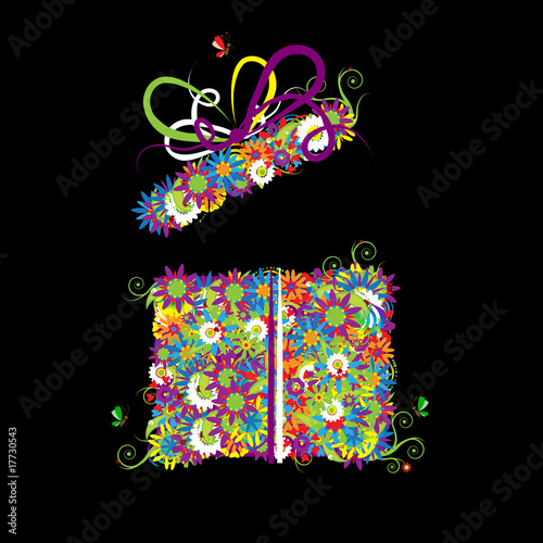 Floral gift box. See also floral style images in my gallery