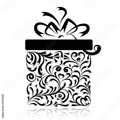Gift box stylized for your design