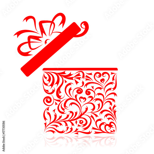 Floral gift box. See also floral style images in my gallery