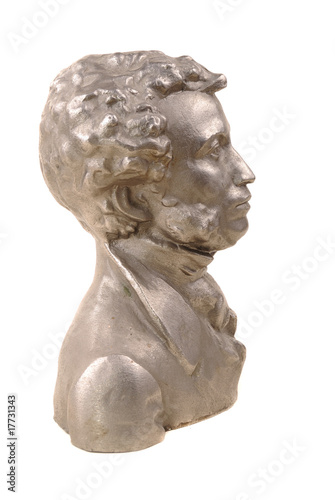 Bust of great Russian poet Pushkin