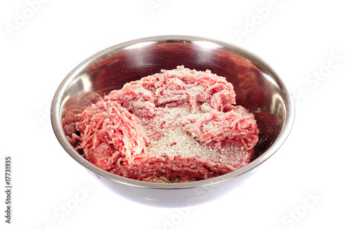 mince meat in bowl
