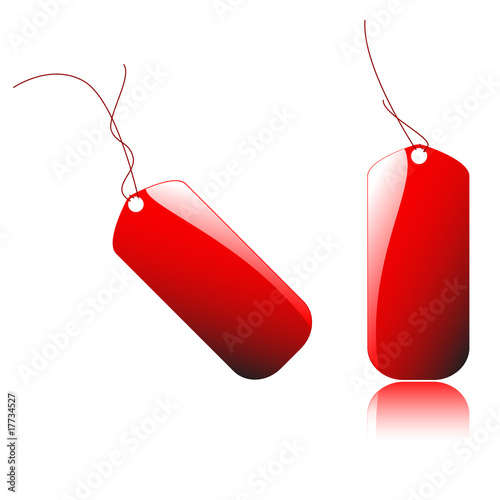 A vector of price tags, for use with sales, pricing.