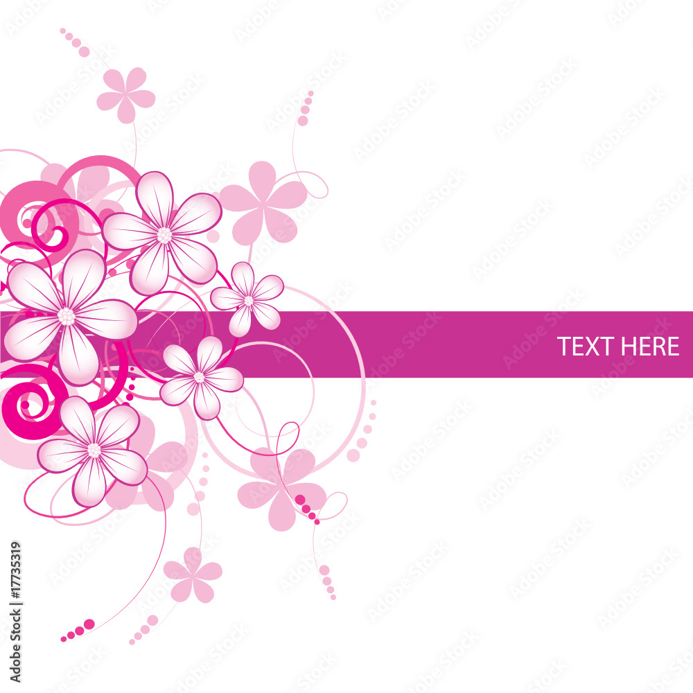 Abstract flowers background with place for your text Abstract flowers background with place for your text