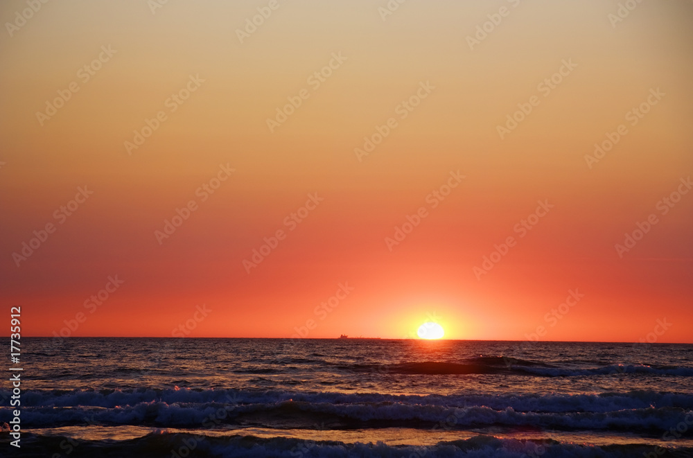 sunset at Sea