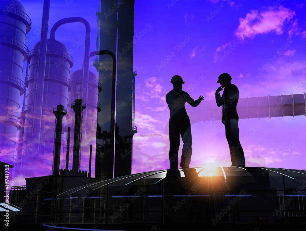Fototapeta premium Group of the workers
