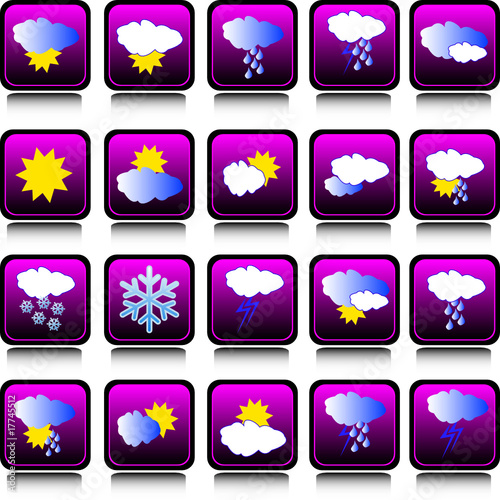 weather forecast icon collection