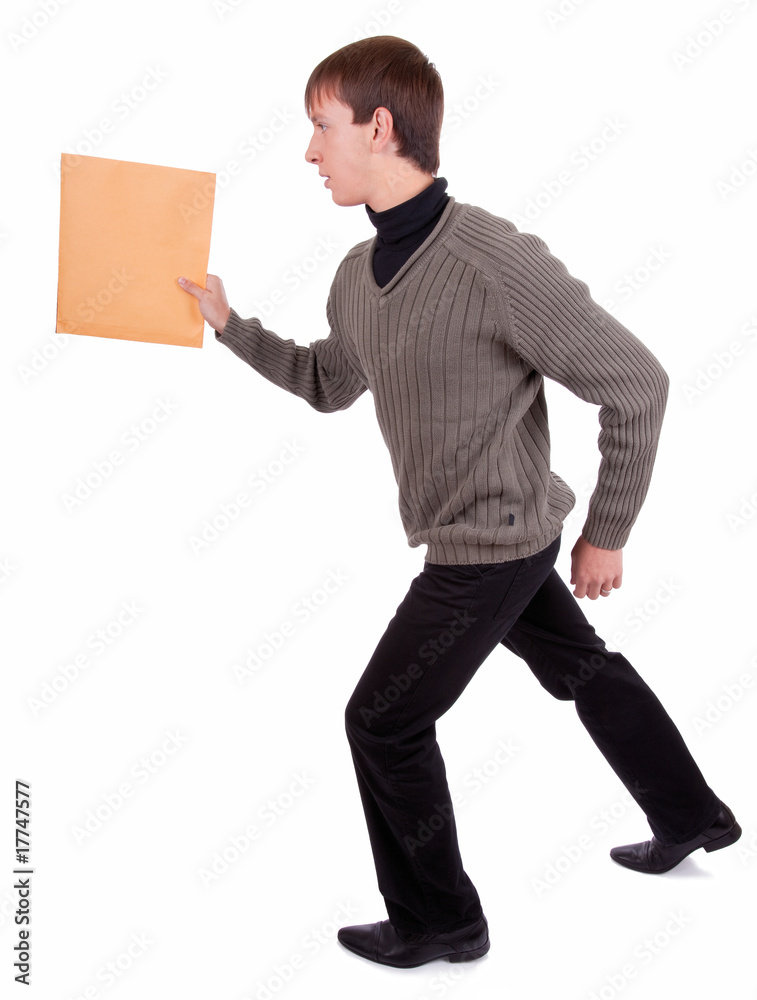 courier with a package courier with a package
