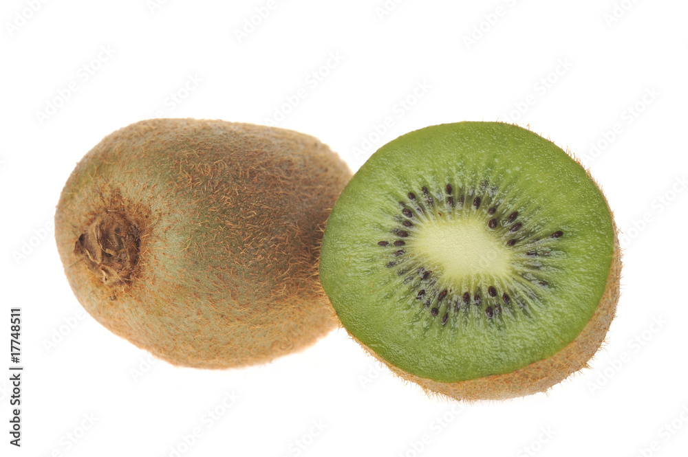 sliced kiwi isolated on white background sliced kiwi isolated on white background