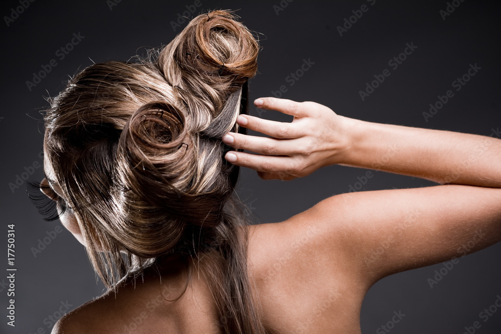 Naklejka premium Hairstyle