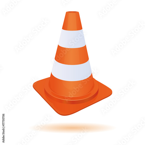 Traffic cone vector