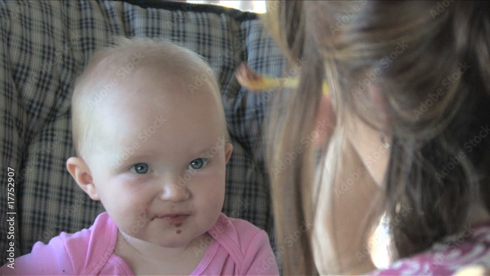 Baby Eating Close-Up Baby Eating Close-Up