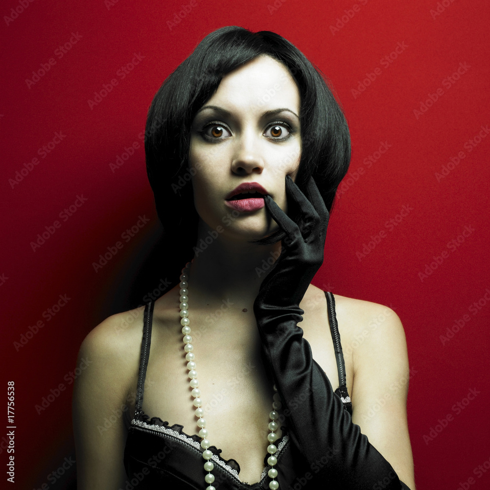 Fototapeta premium Magnificent young woman in corset