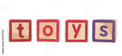 Εκτύπωση καμβά The word toys built by Play Blocks