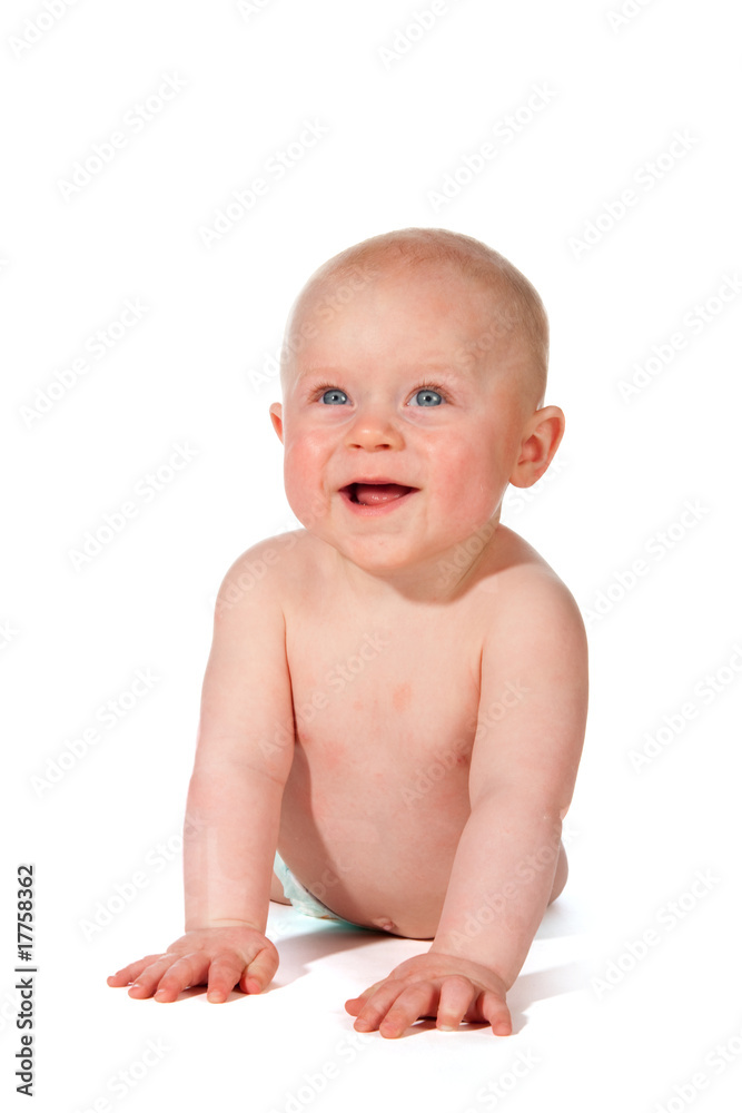 Friendly smiling baby
