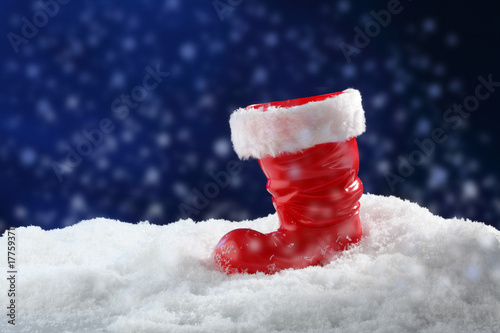 Bild auf Leinwand nikolaus stiefel leer