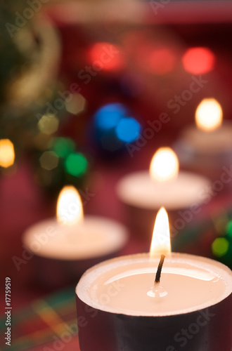 christmas with candlelight