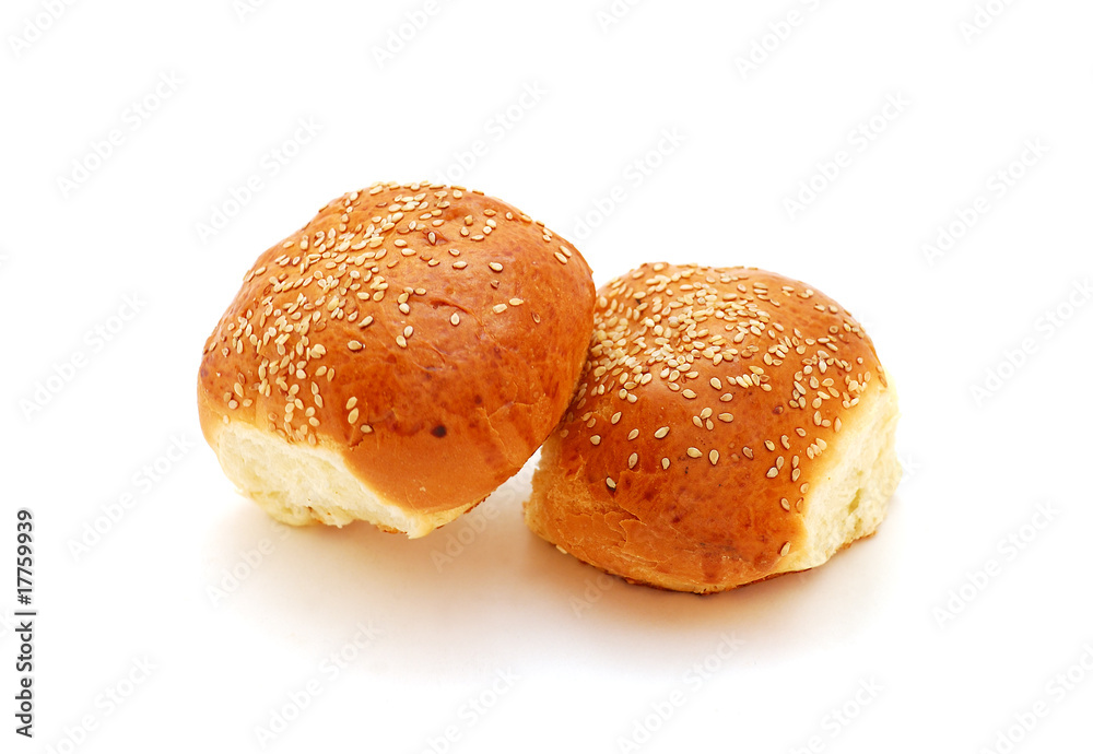 Buns with sesame