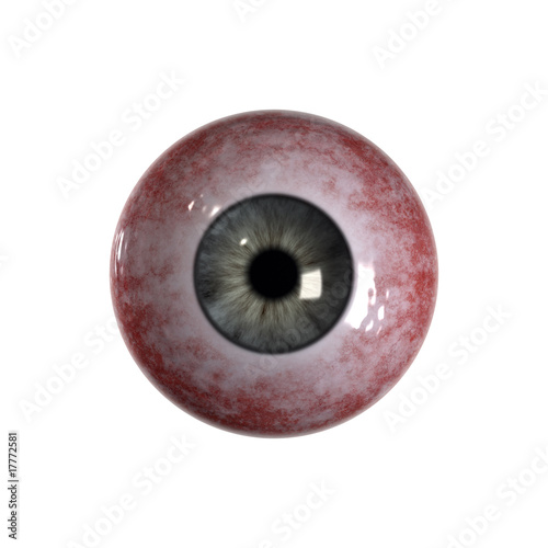 Bloodshot green blue Eyeball