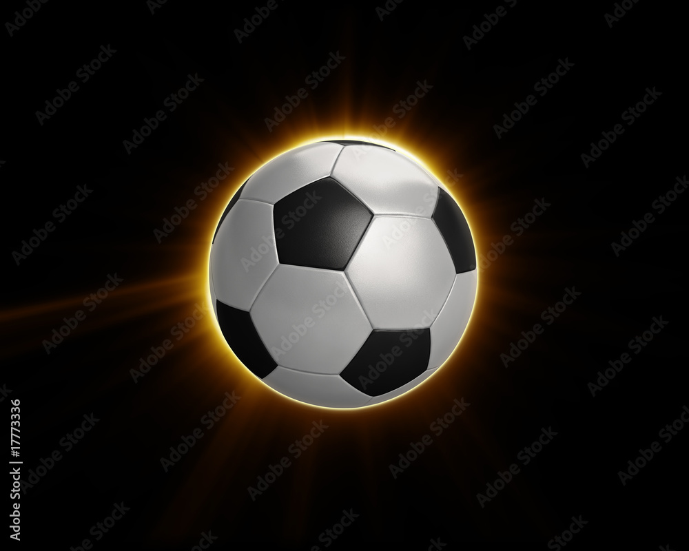 Naklejka premium Power Soccer Football Flare