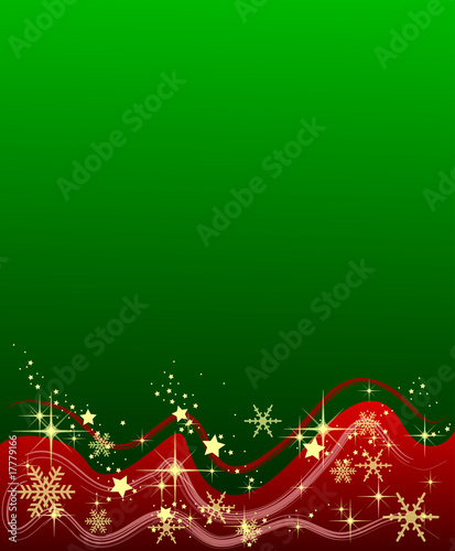 Wallpaper Mural Grüner Weihnachtshintergrund mit Sternen Torontodigital.ca