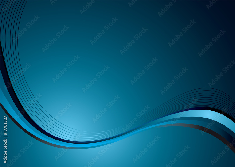 Obraz premium cyan wave new