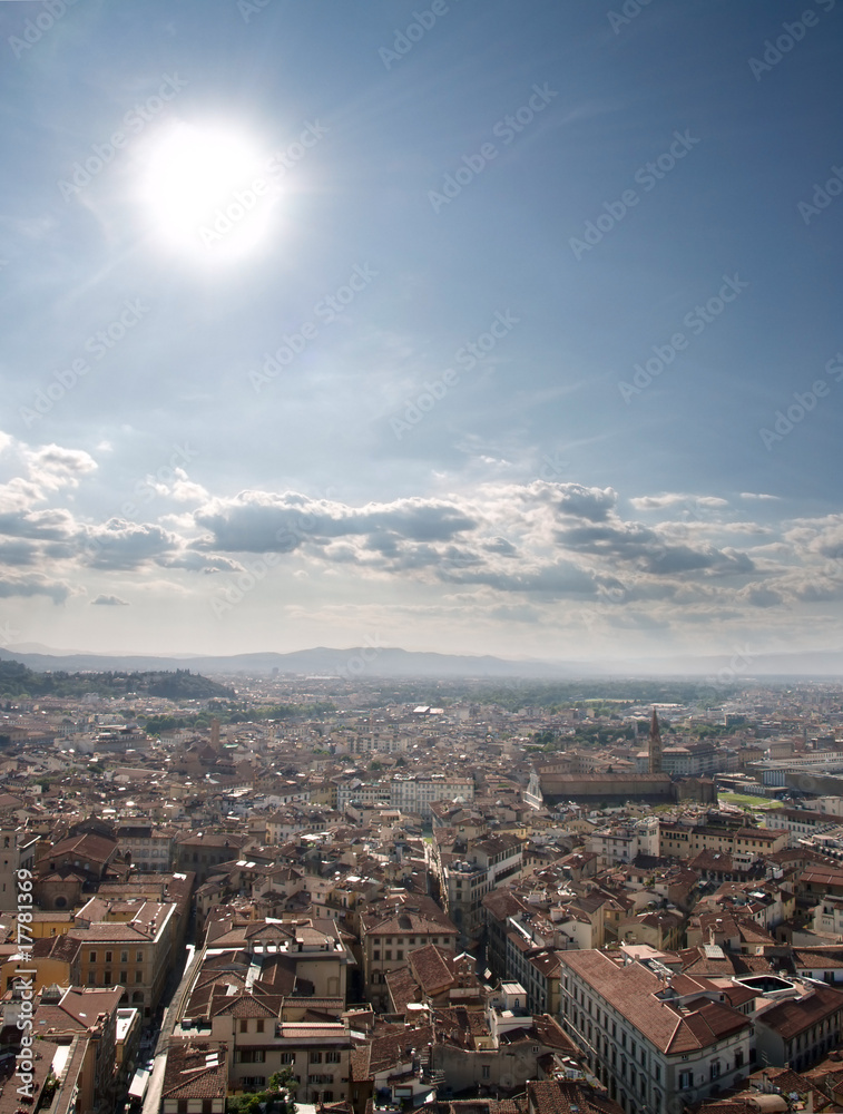 Florence Cityscape viewed from Campanile