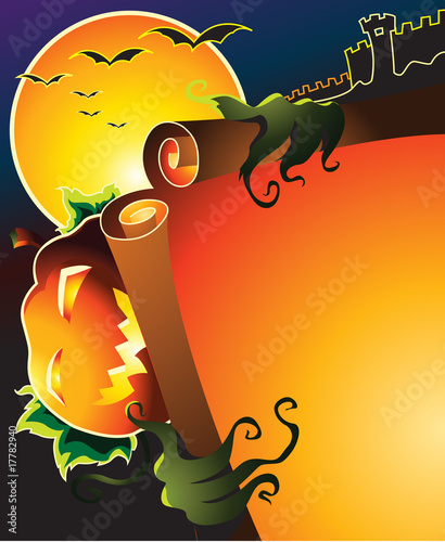 halloween background in vector