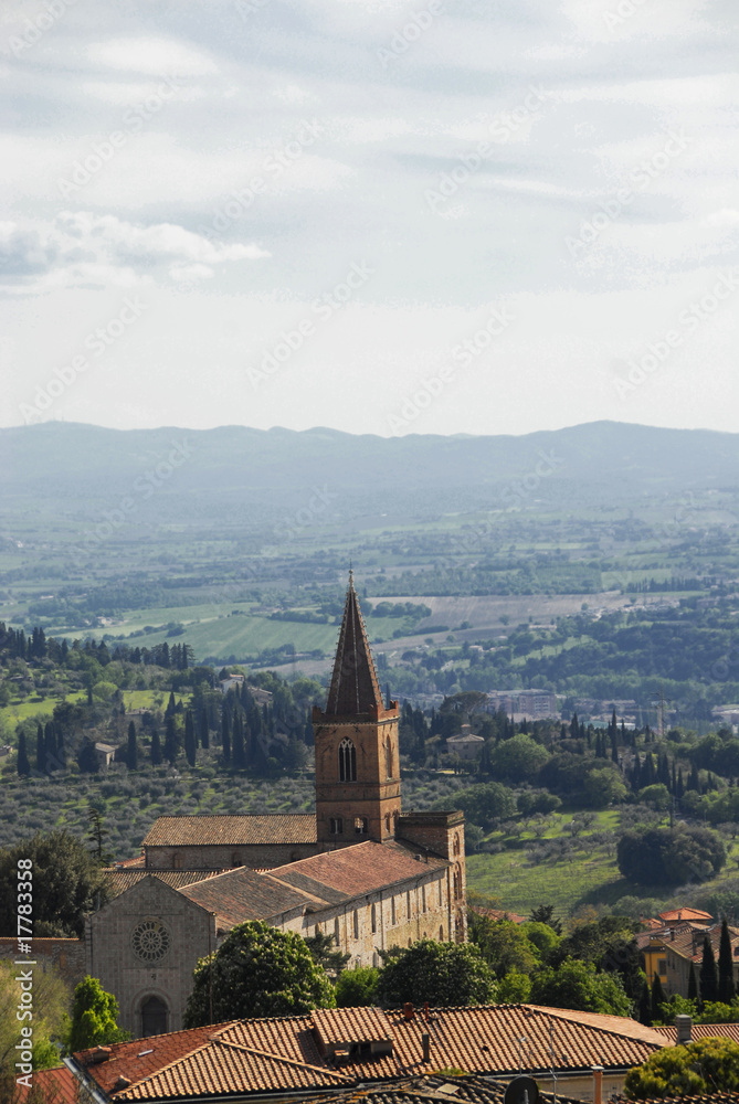 paesaggio con chiesa