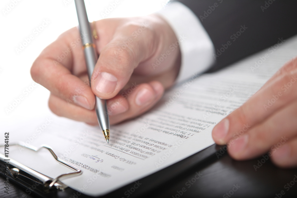 signing finance contract signing finance contract