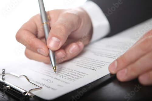 signing finance contract