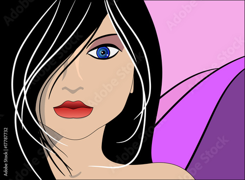 The beautiful girl