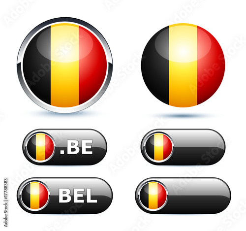Obraz na płótnie drapeau Belgique / Belgium flag w salonie