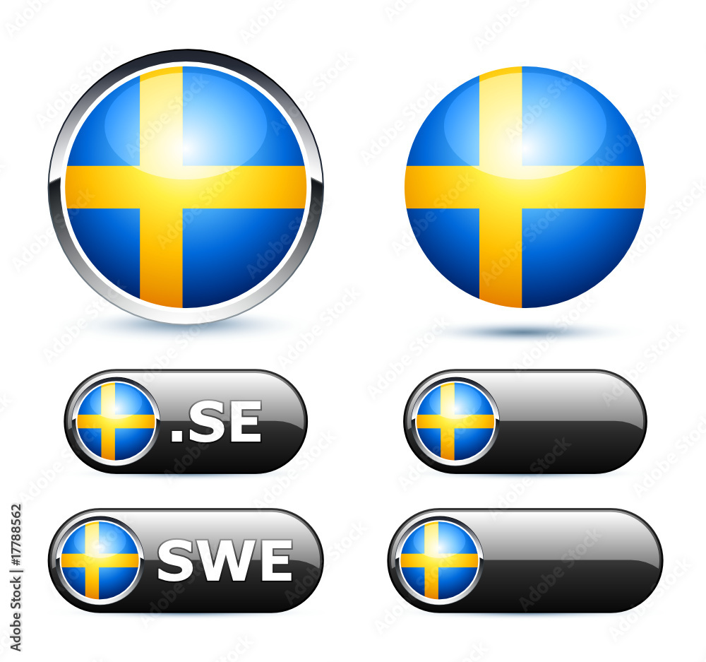 Obraz premium drapeau Suède / Sweden flag