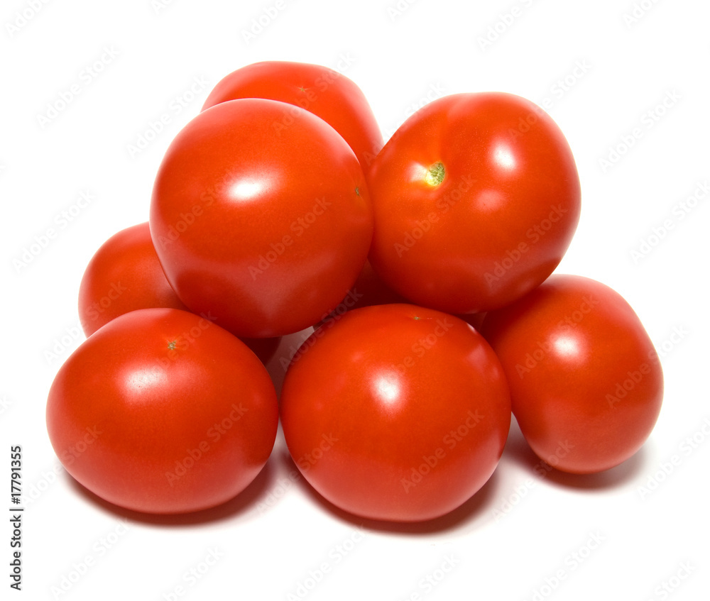 red tomato isolated on white background red tomato isolated on white background