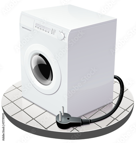 Lave-linge et consommation électrique (détouré)