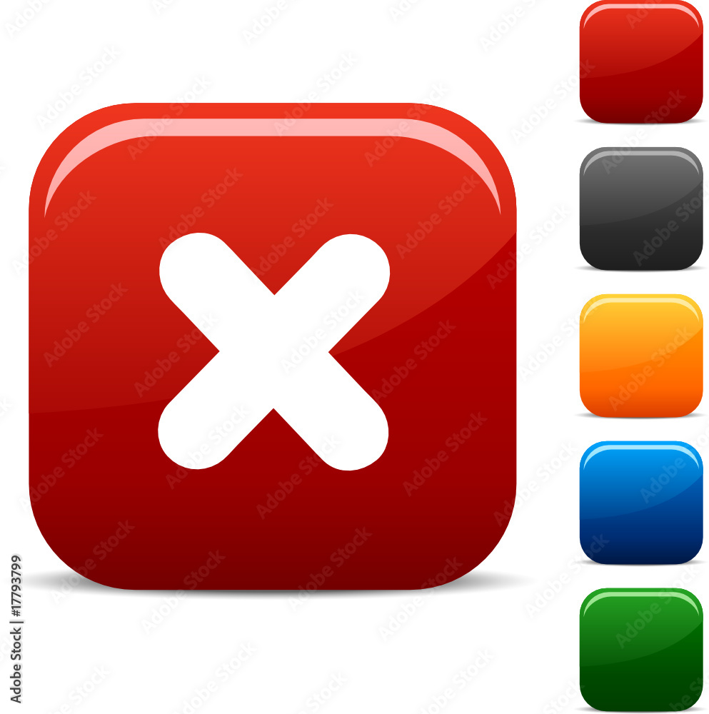 Obraz premium Cross icon set. Vector illustration